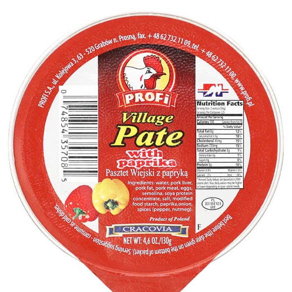 Canned Pate with Paprika – 4.59 oz (130gr)